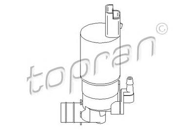 Водяной насос, система очистки окон TOPRAN 207 666