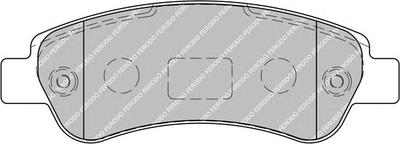 Комплект тормозных колодок, дисковый тормоз FERODO FVR1927