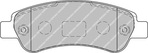 Комплект тормозных колодок, дисковый тормоз FERODO