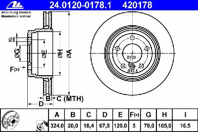 Тормозной диск ATE 24.0120-0178.1