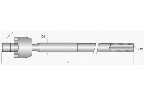 Осевой шарнир, рулевая тяга MOOG