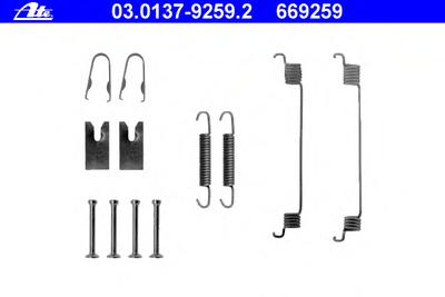 Комплектующие, тормозная колодка ATE 03.0137-9259.2