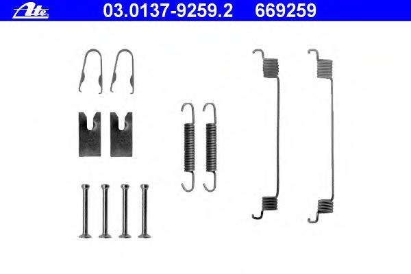 Комплектующие, тормозная колодка ATE