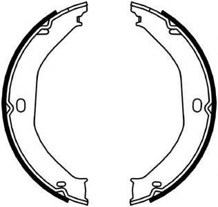 Комплект тормозных колодок, стояночная тормозная система FERODO FSB4057