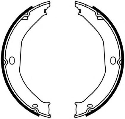Комплект тормозных колодок, стояночная тормозная система FERODO