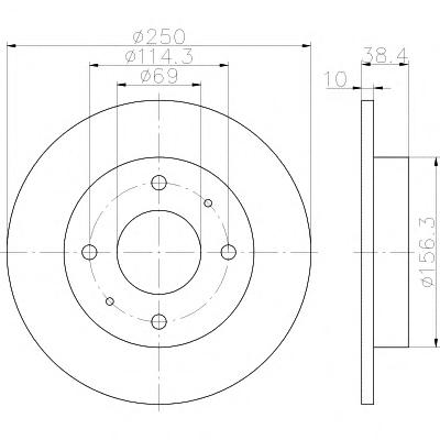 Тормозной диск TEXTAR