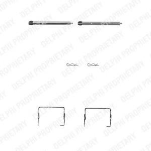 Комплектующие, колодки дискового тормоза DELPHI