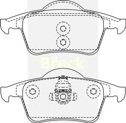 Комплект тормозных колодок, дисковый тормоз BRECK
