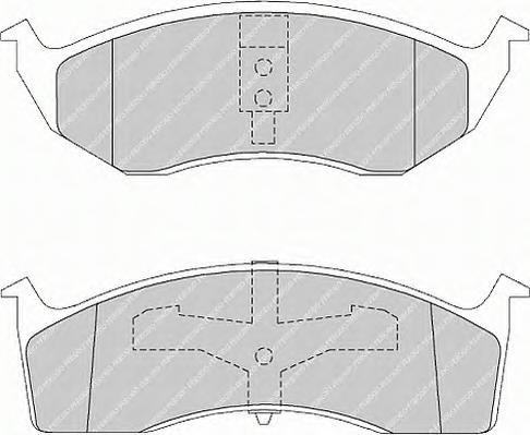 Комплект тормозных колодок, дисковый тормоз FERODO