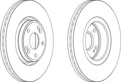 Тормозной диск FERODO DDF1205