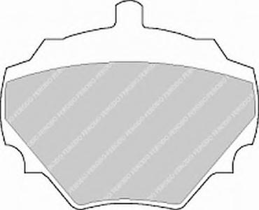 Комплект тормозных колодок, дисковый тормоз FERODO FDB844