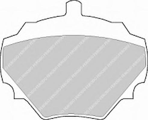 Комплект тормозных колодок, дисковый тормоз FERODO