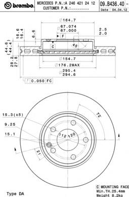 Тормозной диск BREMBO