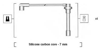 Комплект проводов зажигания MAGNETI MARELLI 941315050892