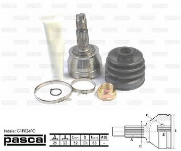 ШРУС PASCAL G1F024PC