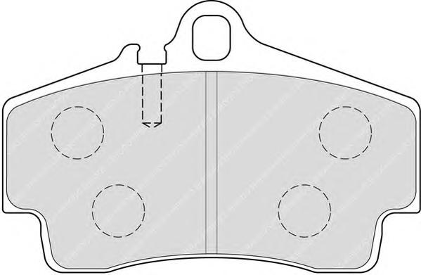 Комплект тормозных колодок, дисковый тормоз FERODO