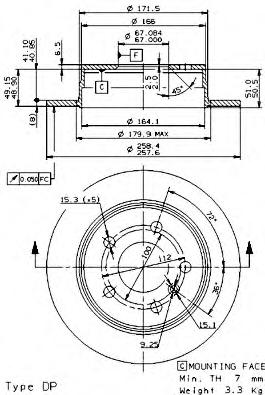 Тормозной диск BREMBO