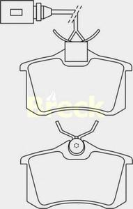 Комплект тормозных колодок, дисковый тормоз BRECK 23554 10 704 10