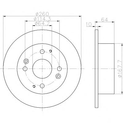 Тормозной диск TEXTAR