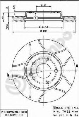 Тормозной диск BREMBO