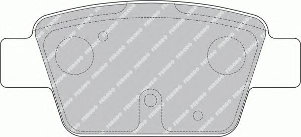 Комплект тормозных колодок, дисковый тормоз FERODO