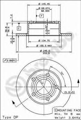 Тормозной диск BREMBO