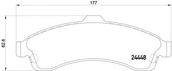 Комплект тормозных колодок, дисковый тормоз TEXTAR