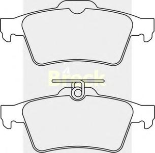 Комплект тормозных колодок, дисковый тормоз BRECK 24137 00 702 00