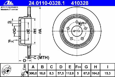 Тормозной диск ATE 24.0110-0328.1