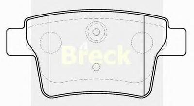 Комплект тормозных колодок, дисковый тормоз BRECK 24260 00 704 00