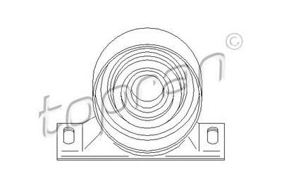 Подвеска, карданный вал TOPRAN 500 013