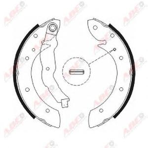 Комплект тормозных колодок ABE C0R011ABE