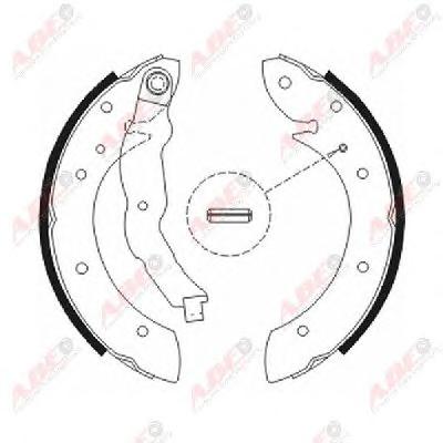 Комплект тормозных колодок ABE
