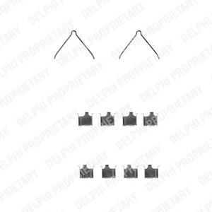 Комплектующие, колодки дискового тормоза DELPHI