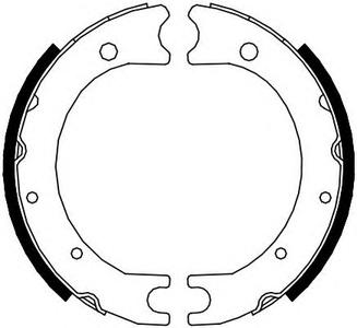 Комплект тормозных колодок, стояночная тормозная система FERODO FSB4119