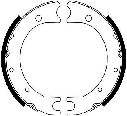 Комплект тормозных колодок, стояночная тормозная система FERODO