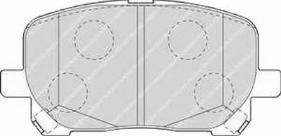 Комплект тормозных колодок, дисковый тормоз FERODO FDB1529