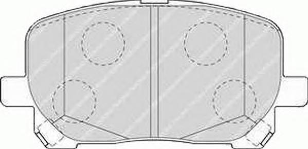 Комплект тормозных колодок, дисковый тормоз FERODO