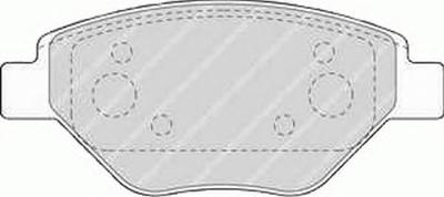 Комплект тормозных колодок, дисковый тормоз FERODO FDB1409