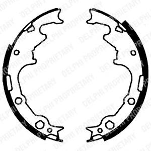 Комплект тормозных колодок DELPHI