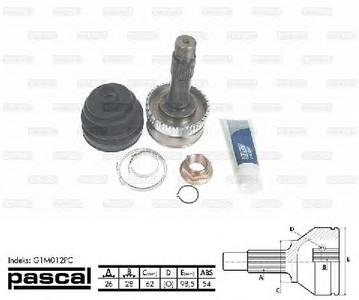 ШРУС PASCAL G1M012PC