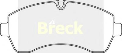 Комплект тормозных колодок, дисковый тормоз BRECK 29200 00 703 00