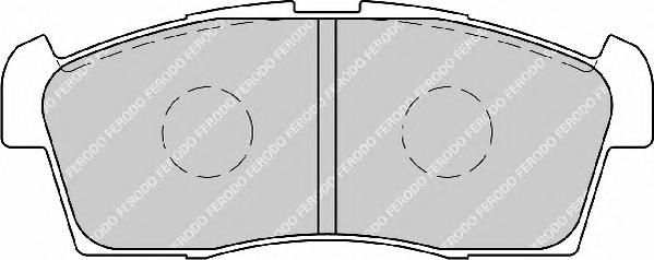 Комплект тормозных колодок, дисковый тормоз FERODO