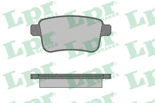 Комплект тормозных колодок, дисковый тормоз LPR