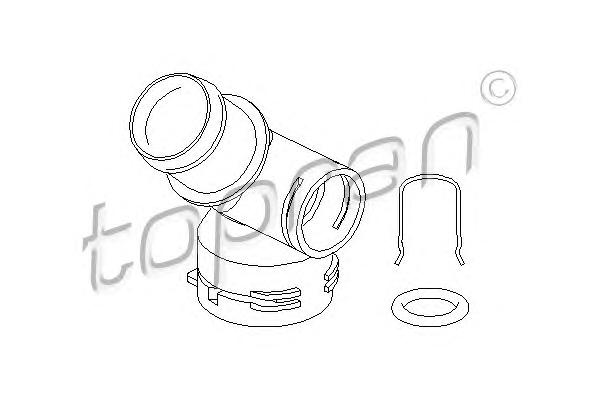 Фланец охлаждающей жидкости TOPRAN