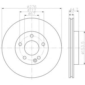 Тормозной диск TEXTAR 98200 1319 0 1