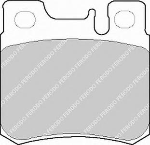 Комплект тормозных колодок, дисковый тормоз FERODO FDB644