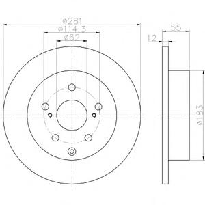 Тормозной диск TEXTAR 98200 1621 0 1