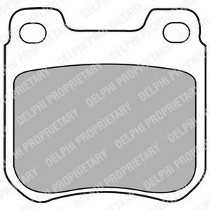 Комплект тормозных колодок, дисковый тормоз DELPHI