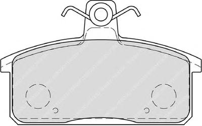 Комплект тормозных колодок, дисковый тормоз FERODO FDB4226